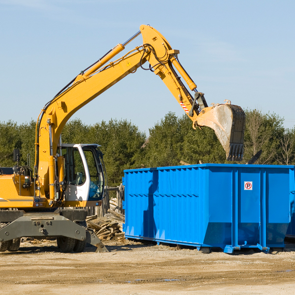 can i choose the location where the residential dumpster will be placed in Hillsborough New Jersey